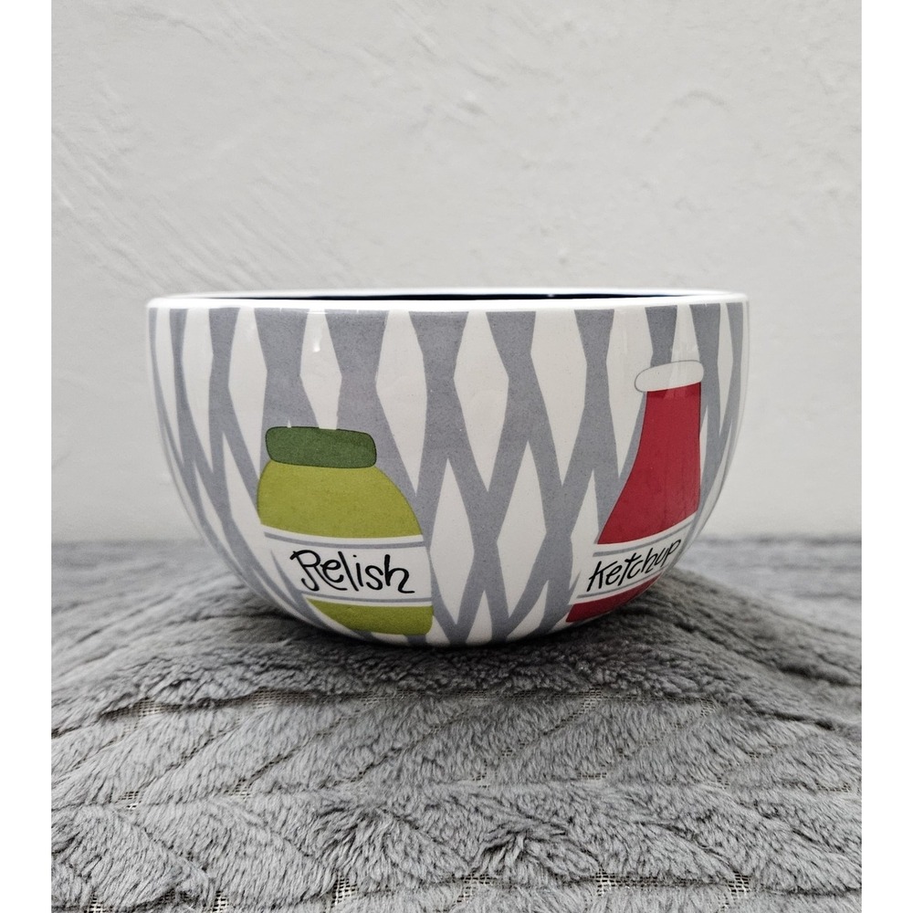 Coton Colors Small Bowl Relish Mustard Ketchup Condiments 5"‎ Across